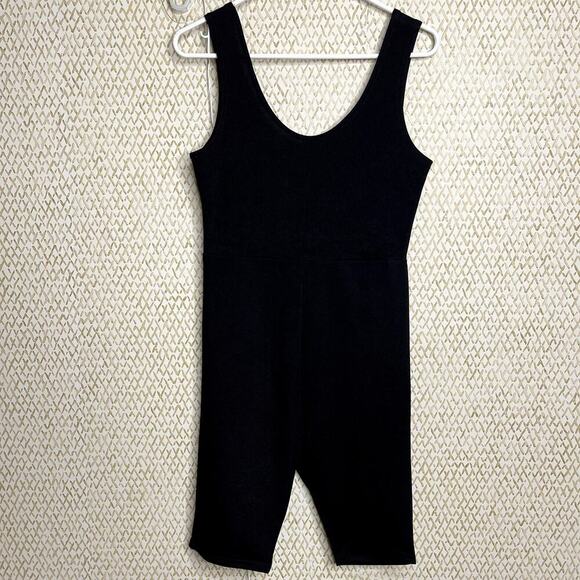 NWT Parisian Black Bodycon Scoop Neck Sleeveless Shapewear Romper Size L - Picture 1 of 6
